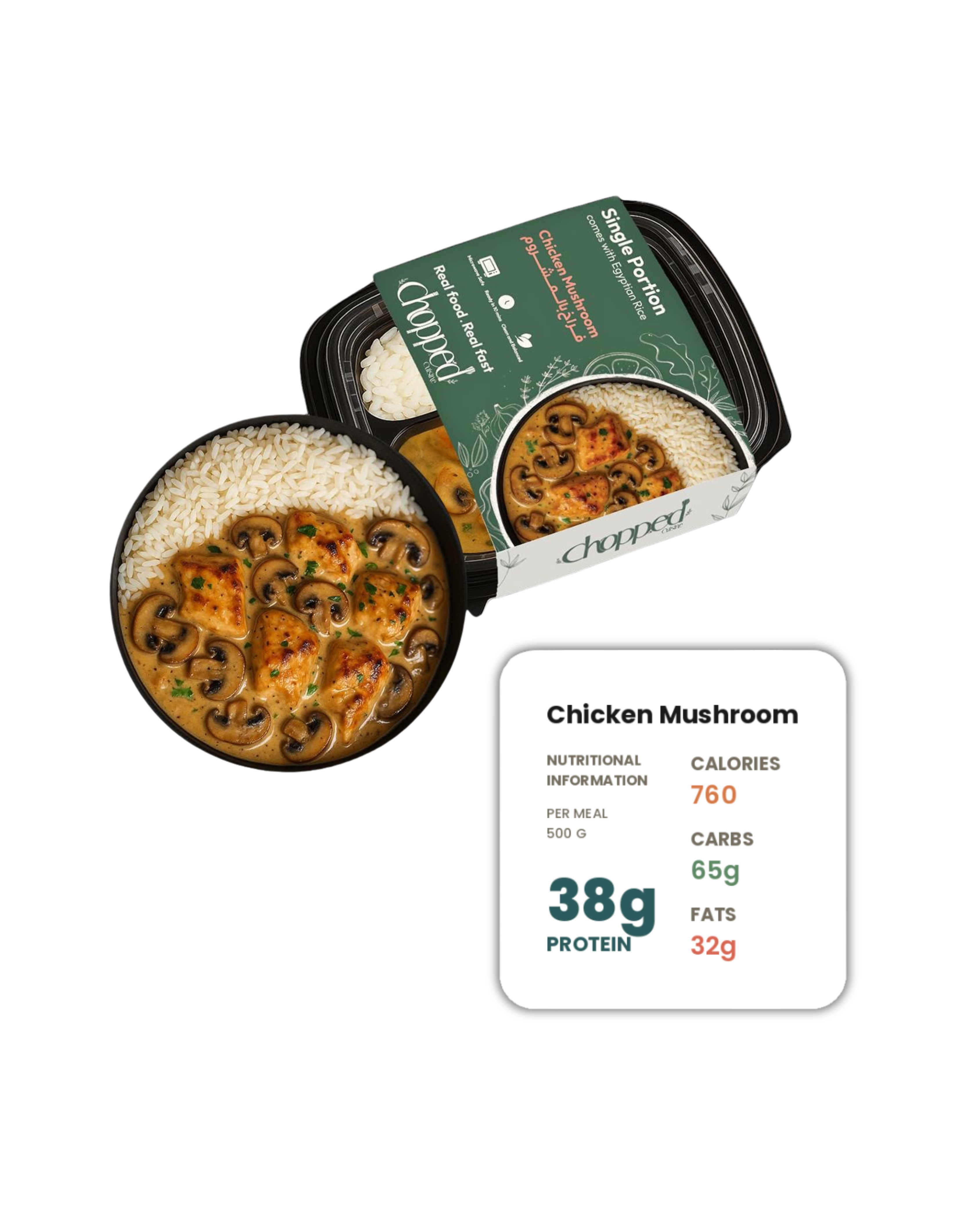 Single meal Chicken Mushroom